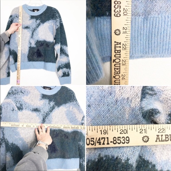 The Kooples Blue Round neck jacquard wool blend sweater - Picture 14 of 16